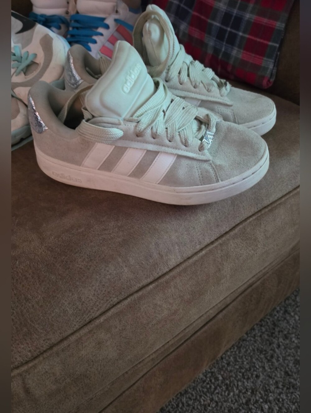 Adidas Wmns Grand Court Alpha 00s 'Linen Green Size 7.5